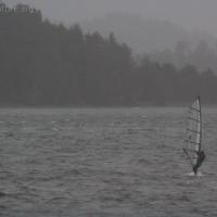 Windsurfing on Crescent Bay