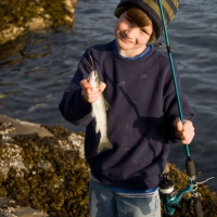 Connor with his Catch