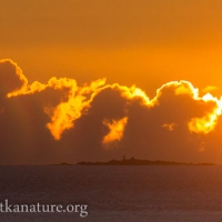 Sunset behind Vitskari Island