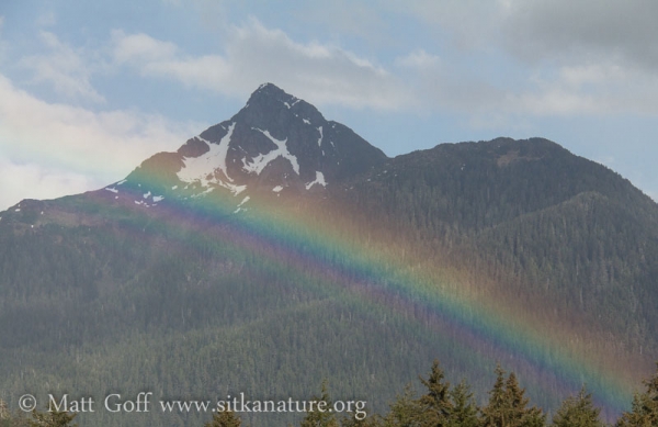 Rainbow in front of Mt. Verstovia