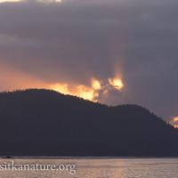 Sun Setting behind Middle Island