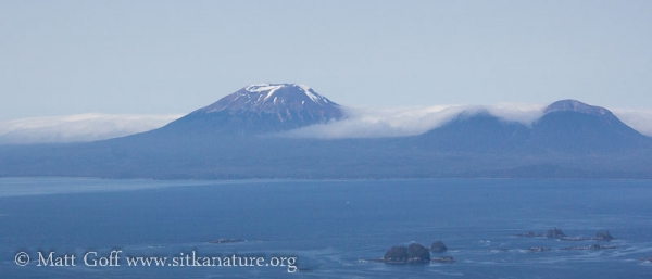 Marine Stratus around Mt. Edgecumbe