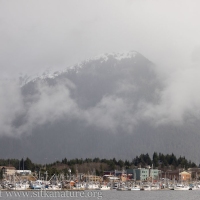 Verstovia in the Clouds behind Sitka Waterfront