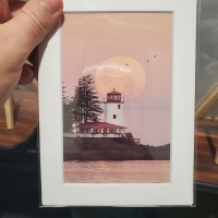 Lighthouse Moonset