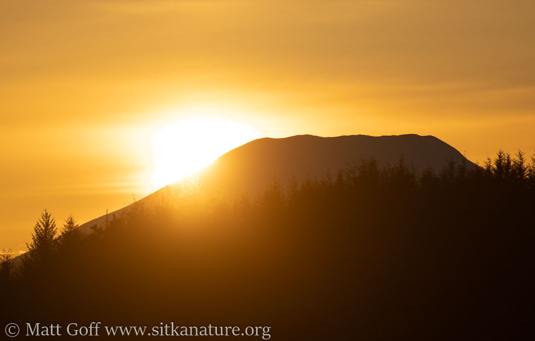 Sun Dropping Behind Mt. Edgecumbe