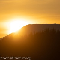 Sun Dropping Behind Mt. Edgecumbe