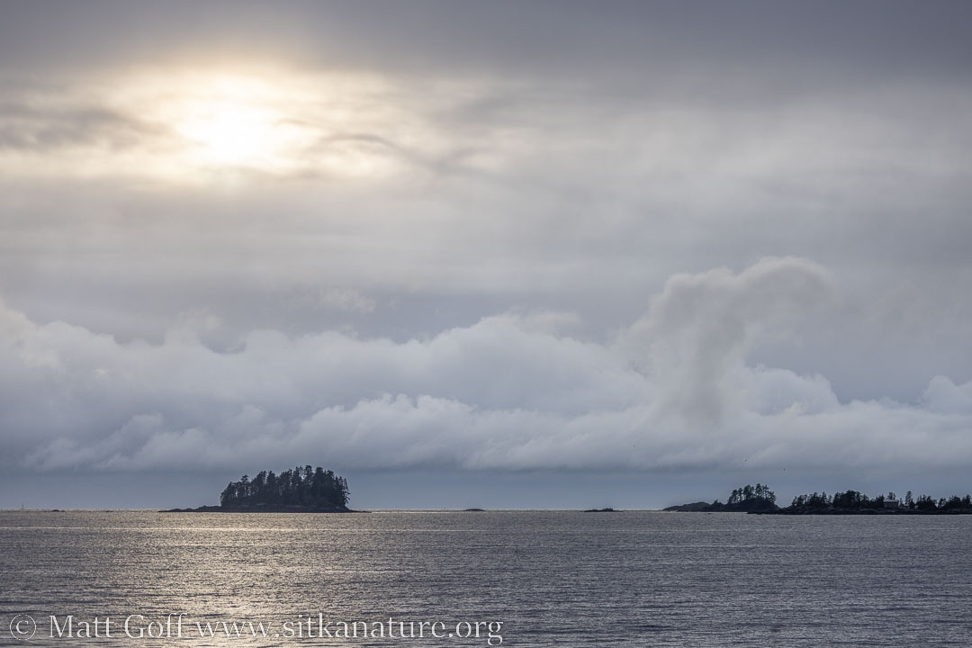 Bright Spot in the Clouds over Sitka Sound