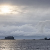Bright Spot in the Clouds over Sitka Sound