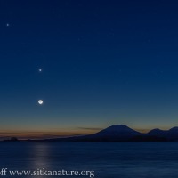 Mt. Edgecumbe Moon and Planets