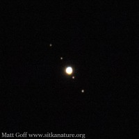 Jupiter and Four Moons