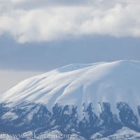Snow-covered Mt. Edgecumbe